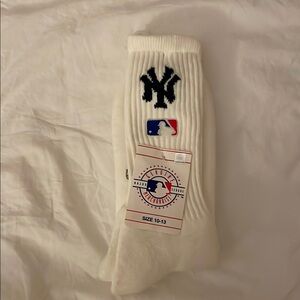 MLB White Crew Socks